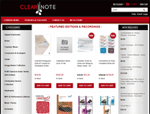 Tablet Screenshot of clearnote.net